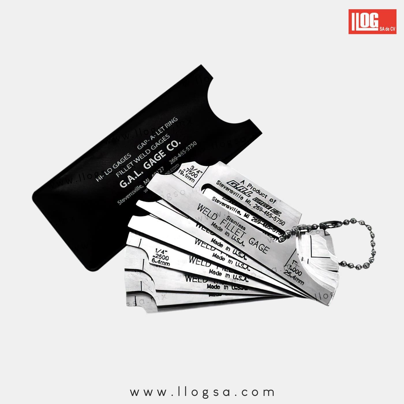 Calibrador de soldadura tipo filete